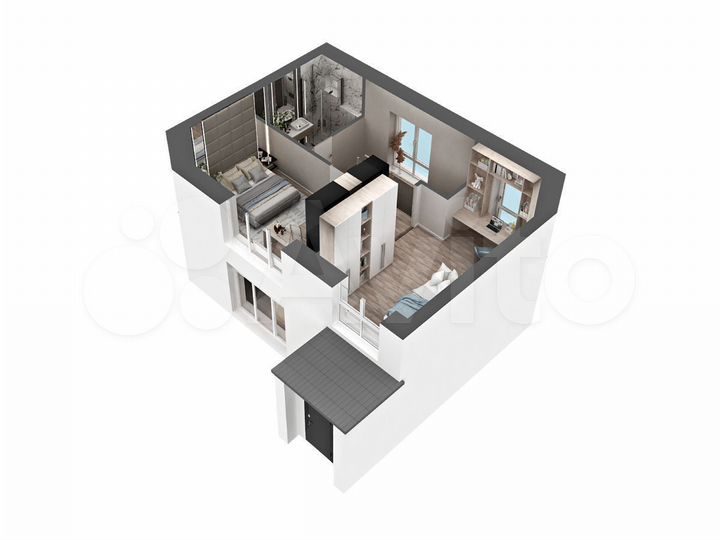 3-к. квартира, 75 м², 1/2 эт.