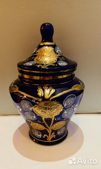 Ваза, Конфетница из чешского стекла