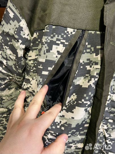 Зимний костюм горка на флисе с комбенизоном