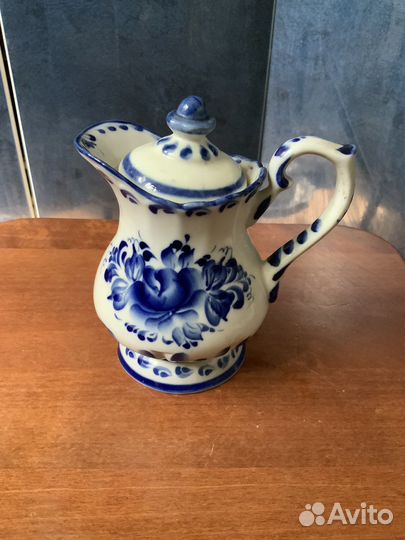 Молочник Гжель авторская работа