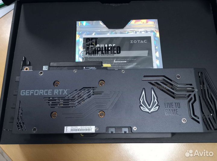 Видеокарта zotak RTX 3070ti