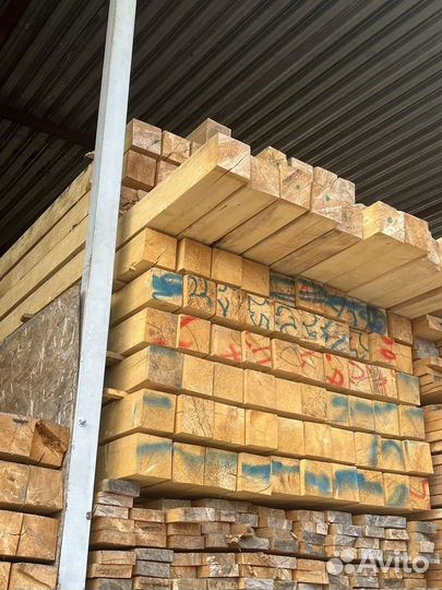 Брус обрезной с жд доставкой