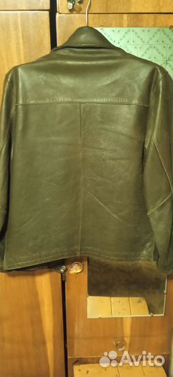 Кожаная куртка мужская 46 48