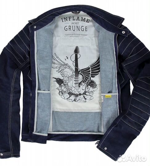 Мото джинсовая мотокуртка