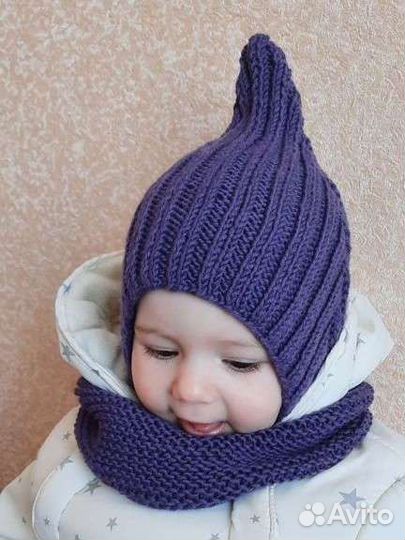 Комплект шапка и снуд