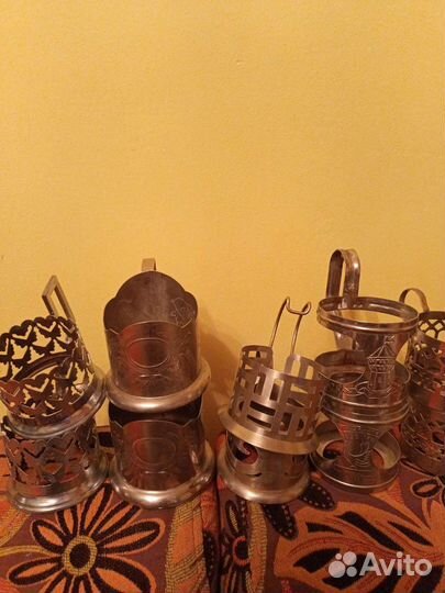 Подстаканники СССР много