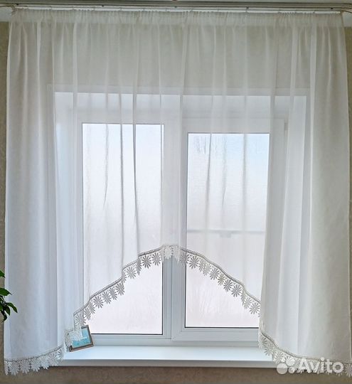 Штора для кухни новая