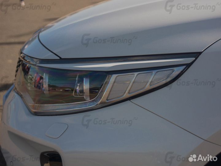 Накладки на фары реснички GT Line на Kia Optima JF