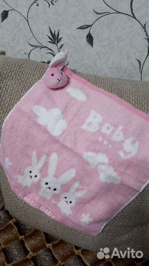 Махровая салфетка с держателем