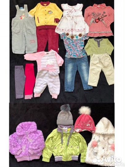 Вещи пакетом на девочку от 6-12мес
