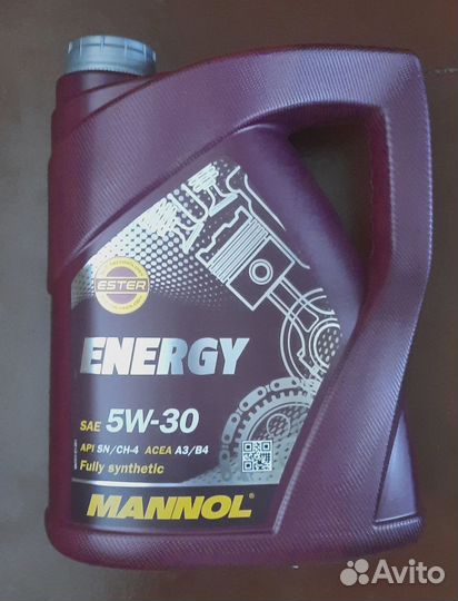 Маторное Масло Energy mannol 5w-30