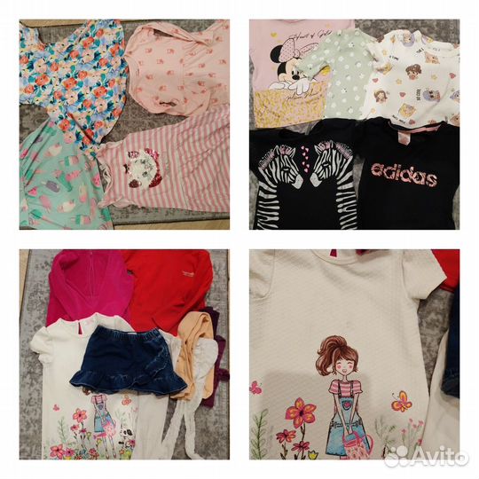 Вещи пакетом для девочки 4-5 лет, 104