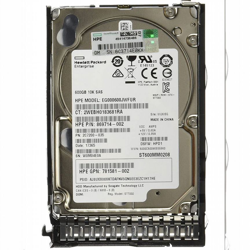 [872483-004] Жесткий Диск Hp Eg000600jwfur 600gb Sas 2,5" Hdd 872483-004