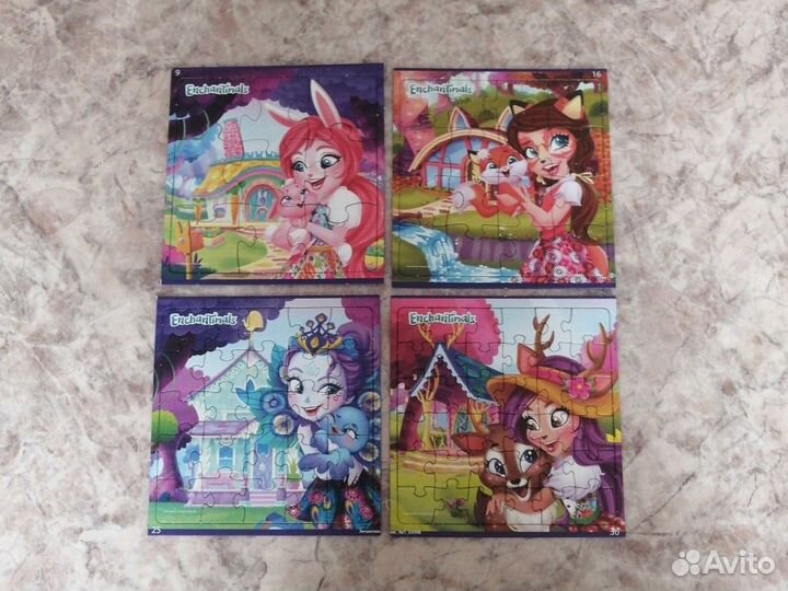 Новый пазл Enchantimals 4в1