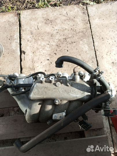 Впускной коллектор с ресивером змз 409