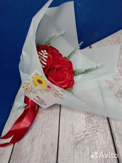 Букеты из мыльные цветов