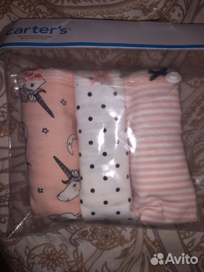 2 трусиков carters р. 10-12