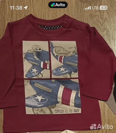 Mayoral, рост 68, лонгсливы,новые