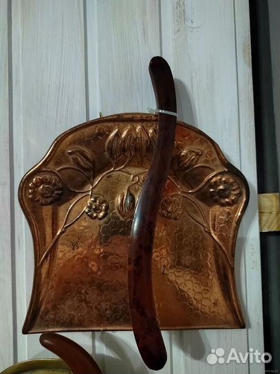 Винтажный набор для кухни,совок и щетка для уборки