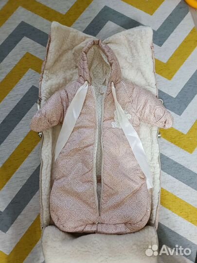 Конверт на выписку зимний для мальчика или девочки