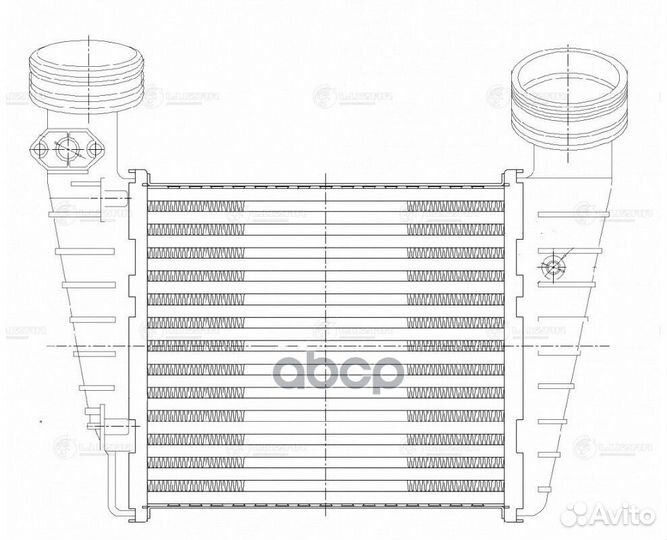 Радиатор интеркулера lric1804 luzar