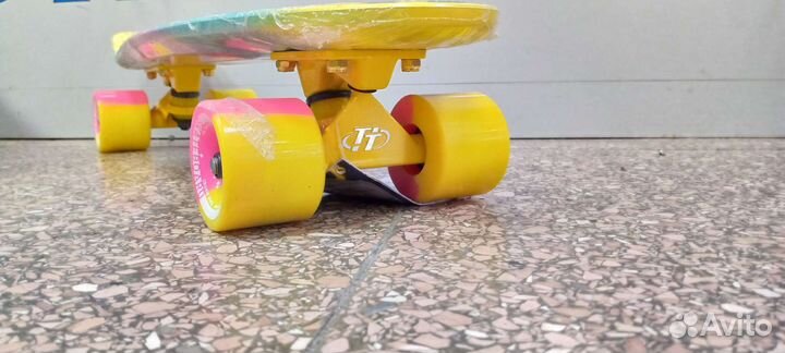 Скейт-Пениборд Muiticolor 22 pink/yellow