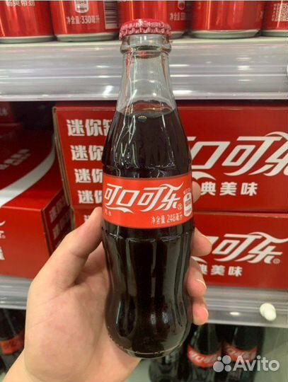 Кока-кола 248 мл, стекло. Импорт из Китая, опт