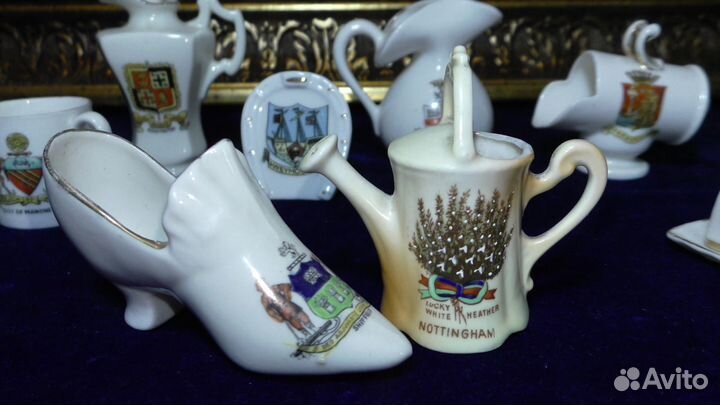 Миниатюры.Англия.Фарфор.Кувшин.Чайная пара