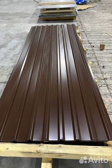 Профлист для крыши С20 шоколадный (3.5м.) пл6865