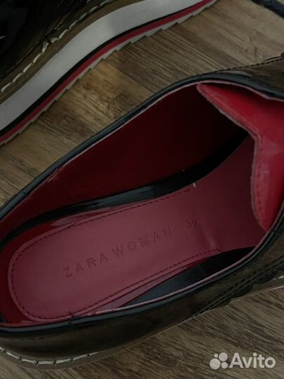 Лоферы zara 35