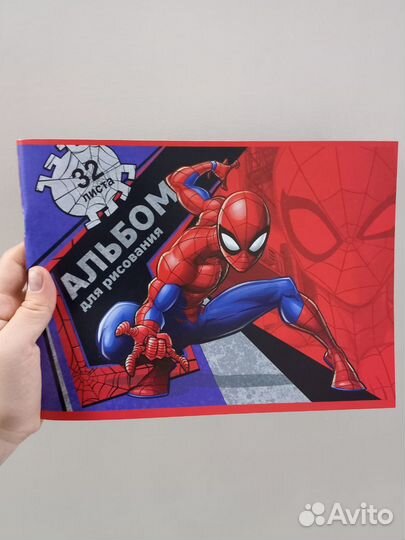 Альбом для рисования с человеком пауком