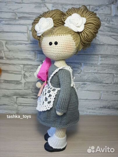 Кукла вязаная интерьерная