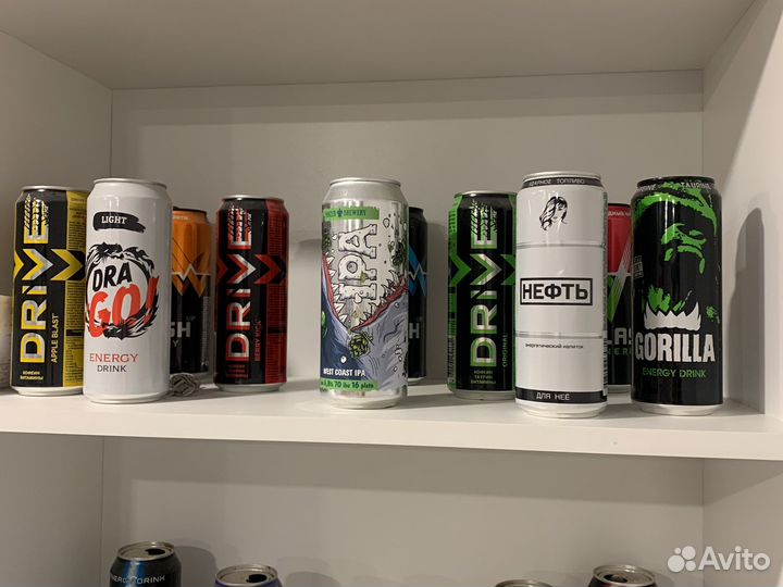 Банки от энергетиков