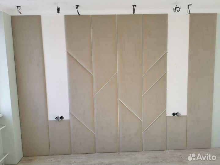 Мягкие стеновые панели с профилем