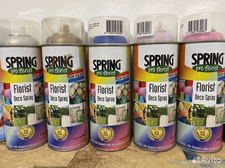 Спрей, краситель, аэрозоль для срезанных цветов