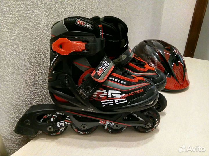 Ролики детские Reaction+ Шлем