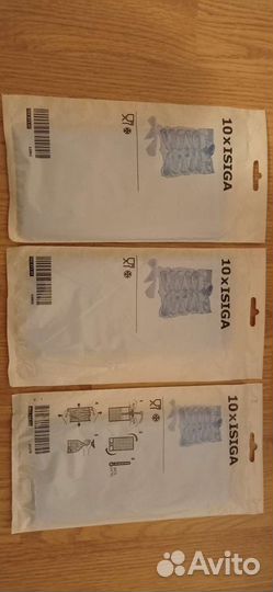 Набор пакетов для кубиков льда Исига, икеа