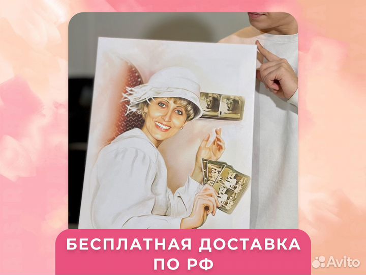 Портрет маслом на холсте