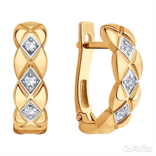 Серьги Diamant из золота, 51-120-00186-1