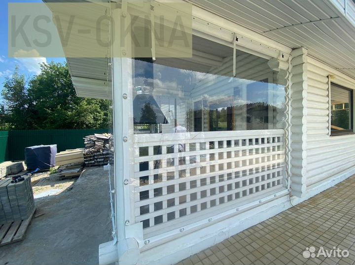 Мягкие окна на беседку