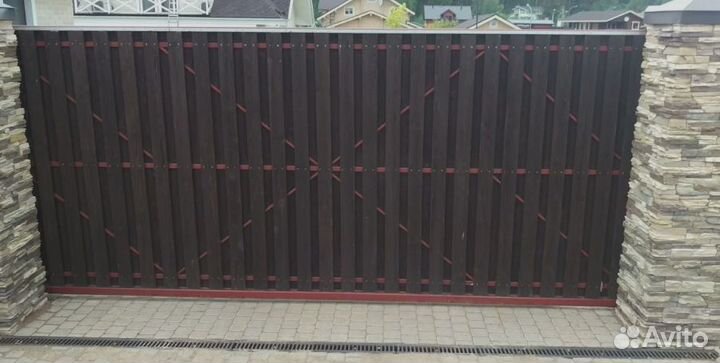 Откатные ворота под заказ 6м