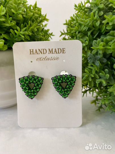 Серьги из бисера