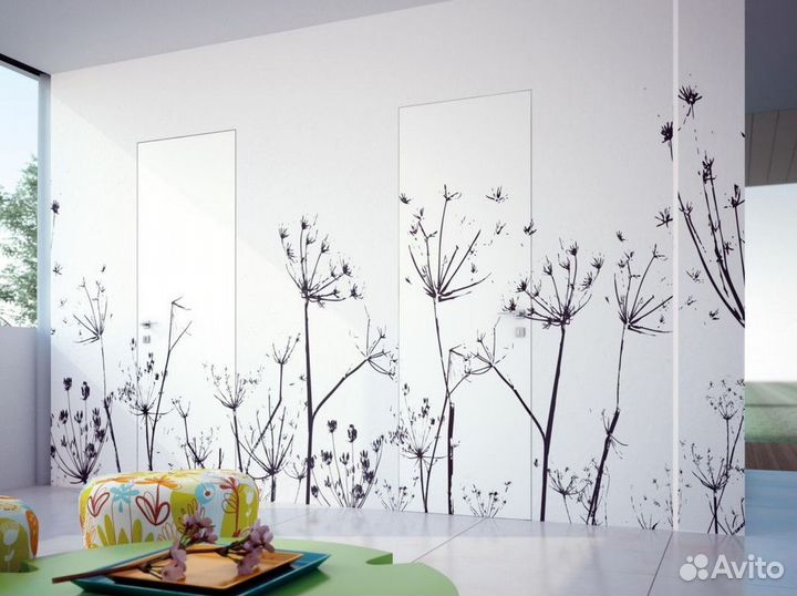 Двери скрытые межкомнатные под отделку