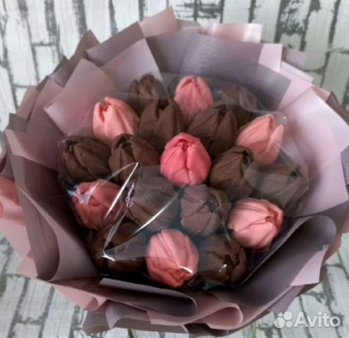 Тюльпаны из шоколада к 8 марта и не только