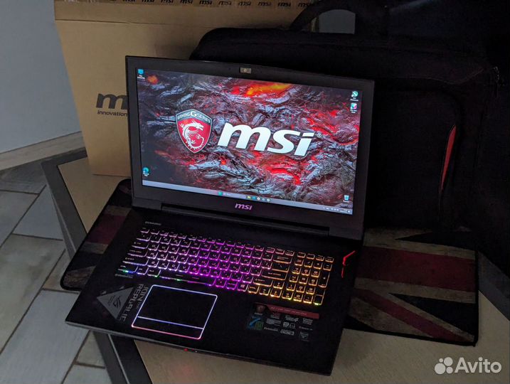 Огромный MSI titan 1080 190 W / 17,3