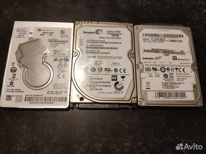 Жесткие диски для ноутбуков и приставок 320-1000гб