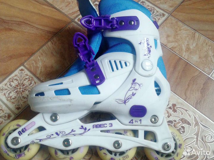Роликовые коньки детские раздвижные