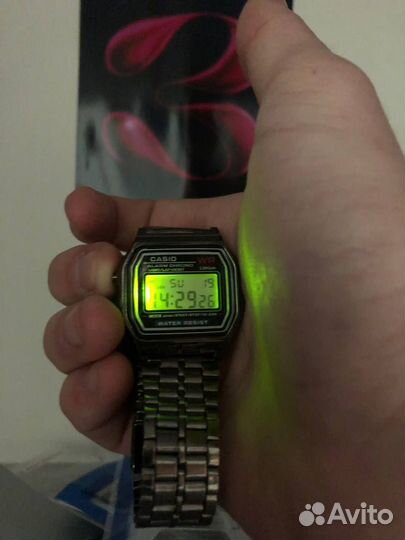 Часы casio серебряные