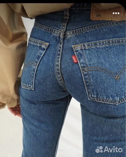 Винтажные джинсы levis 501 w28l32 Америка