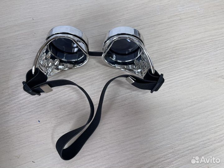 Очки гогглы стимпанк солнцезащитные